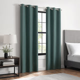 Eclipse Welwick Magnitech 100% Blackout Curtain, Grommet Window Curtain Panel, Seamless Magnetic Closure (1 Panel)