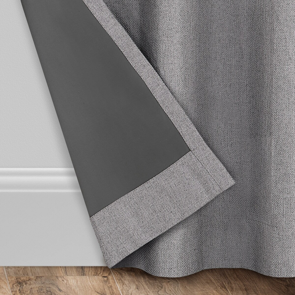 Eclipse Welwick Magnitech 100% Blackout Curtain, Grommet Window Curtain Panel, Seamless Magnetic Closure (1 Panel)