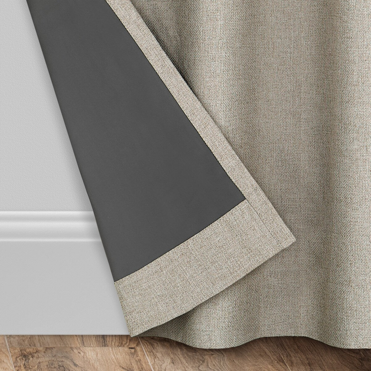 Eclipse Welwick Magnitech 100% Blackout Curtain, Grommet Window Curtain Panel, Seamless Magnetic Closure (1 Panel)