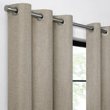 Eclipse Welwick Magnitech 100% Blackout Curtain, Grommet Window Curtain Panel, Seamless Magnetic Closure (1 Panel)