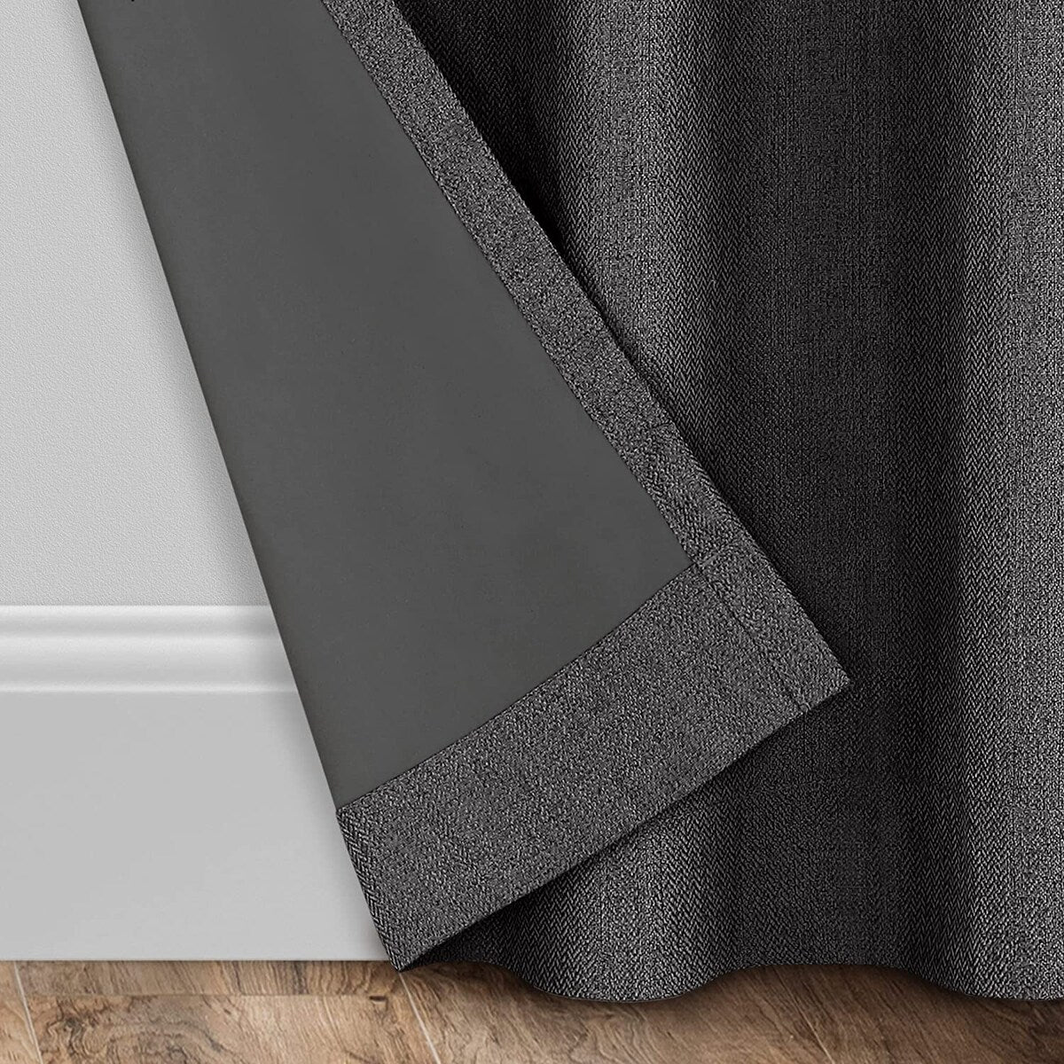 Eclipse Welwick Magnitech 100% Blackout Curtain, Grommet Window Curtain Panel, Seamless Magnetic Closure (1 Panel)
