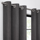 Eclipse Welwick Magnitech 100% Blackout Curtain, Grommet Window Curtain Panel, Seamless Magnetic Closure (1 Panel)