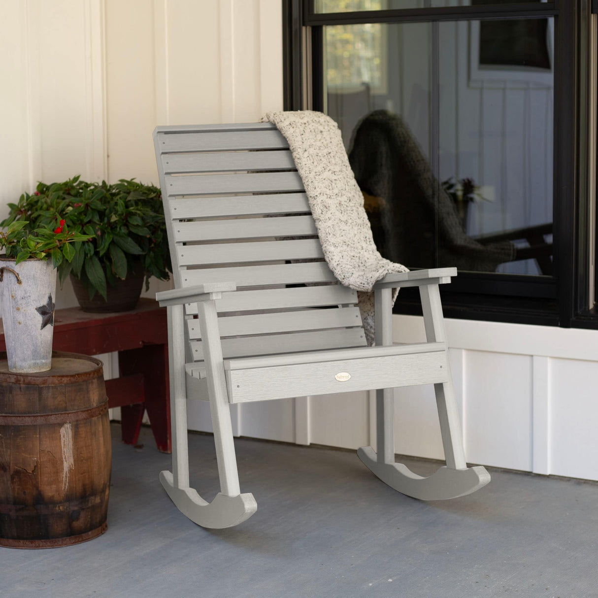 Eco-friendly Synthetic Wood Rocking Chair