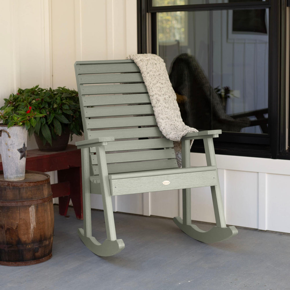 Eco-friendly Synthetic Wood Rocking Chair