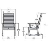 Eco-friendly Synthetic Wood Rocking Chair