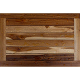EcoDecors Eleganto 18" Solid Teak Shower Stool - EarthyTeak Finish