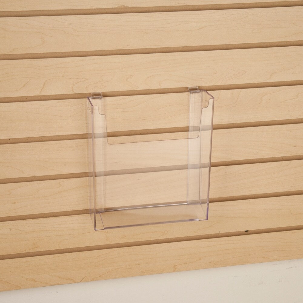 Econoco IM/SW811 Injection Molded Styrene Literature Holder, 8-1/2" W x 11" H, Clear (Pack of 12)
