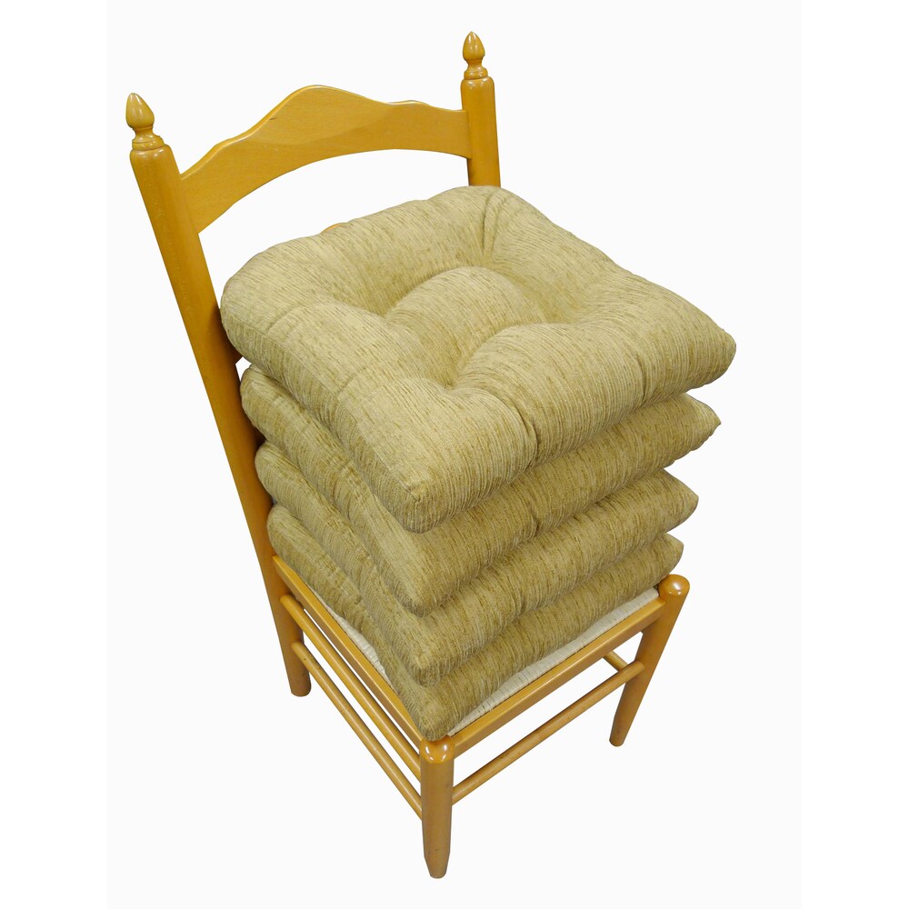 Elegance Chenille Non-slip Chair Pads (Set of 4)
