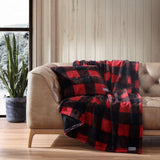 Eddie Bauer Faux Fur 2 Piece Throw Blanket & Pillow Set
