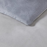 Eddie Bauer Herringbone Solid Reversible Blue Duvet Cover Set