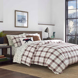 Eddie Bauer Riverdale Plaid Flannel Duvet Cover Set