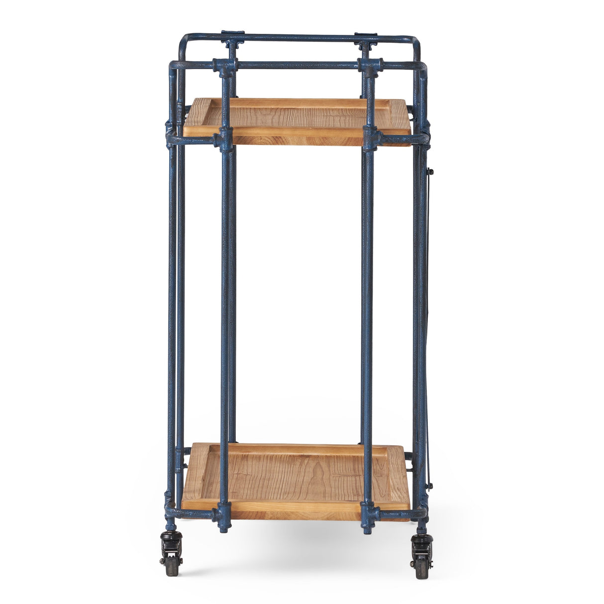 Eden Outdoor Industrial Firwood and Iron Bar Cart by Christopher Knight Home - 28.00" L x 17.25" W x 33.00" H