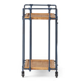 Eden Outdoor Industrial Firwood and Iron Bar Cart by Christopher Knight Home - 28.00" L x 17.25" W x 33.00" H