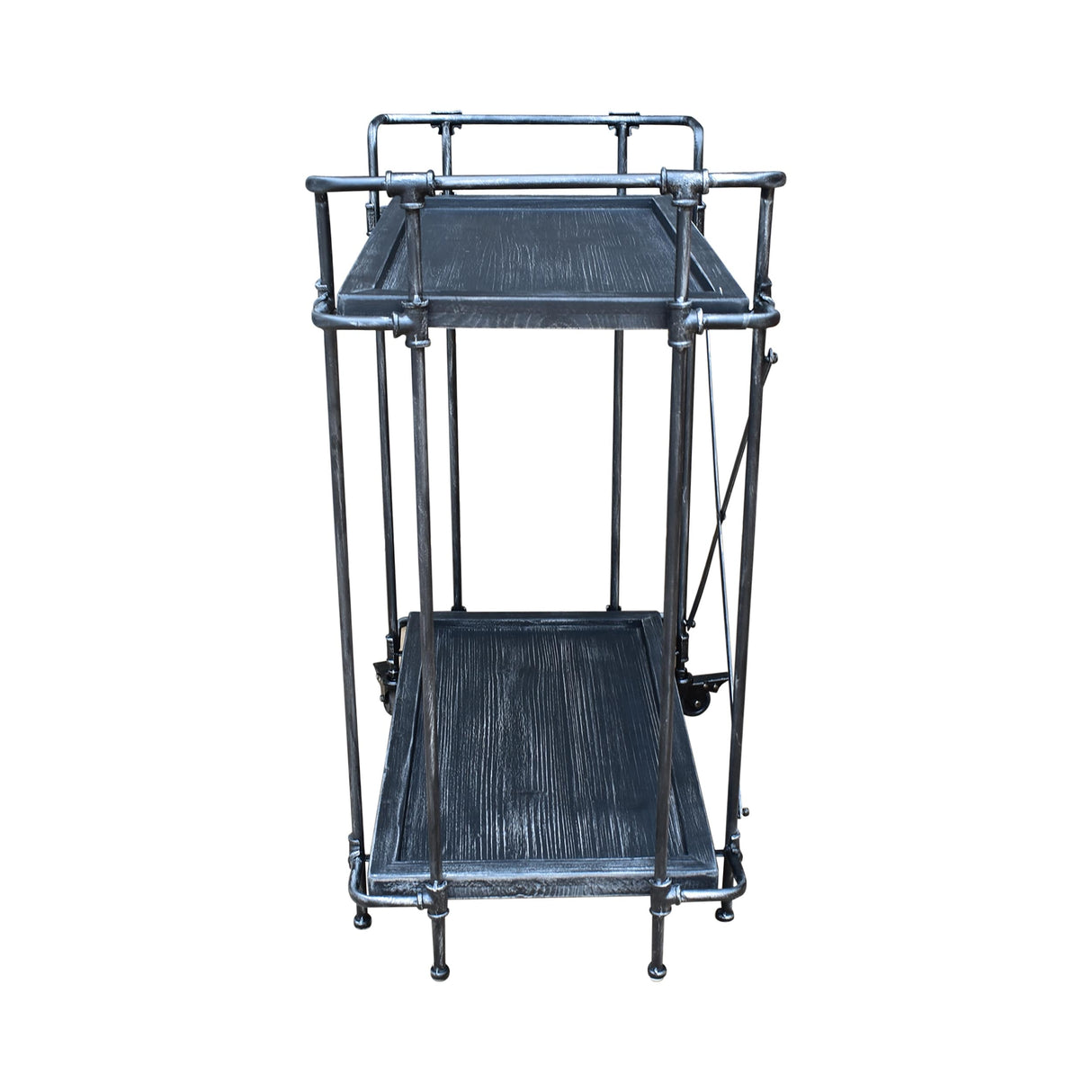 Eden Outdoor Industrial Firwood and Iron Bar Cart by Christopher Knight Home - 28.00" L x 17.25" W x 33.00" H
