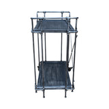 Eden Outdoor Industrial Firwood and Iron Bar Cart by Christopher Knight Home - 28.00" L x 17.25" W x 33.00" H