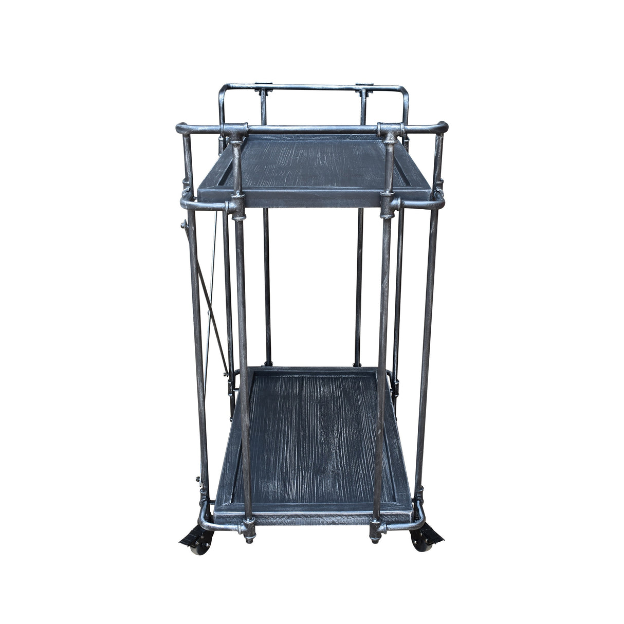 Eden Outdoor Industrial Firwood and Iron Bar Cart by Christopher Knight Home - 28.00" L x 17.25" W x 33.00" H