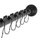 Kingston Brass Edenscape 60-Inch to 72-Inch Adjustable Shower Curtain Rod with Rings