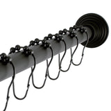 Kingston Brass Edenscape 60-Inch to 72-Inch Adjustable Shower Curtain Rod with Rings