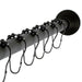 Kingston Brass Edenscape 60-Inch to 72-Inch Adjustable Shower Curtain Rod with Rings