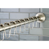 Kingston Brass Edenscape 60-Inch to 72-Inch Adjustable Shower Curtain Rod with Rings