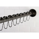 Kingston Brass Edenscape 60-Inch to 72-Inch Adjustable Shower Curtain Rod with Rings