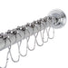 Kingston Brass Edenscape 60-Inch to 72-Inch Adjustable Shower Curtain Rod with Rings