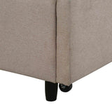 Edgar Beige Storage Bed Full