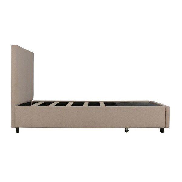 Edgar Beige Storage Bed Full