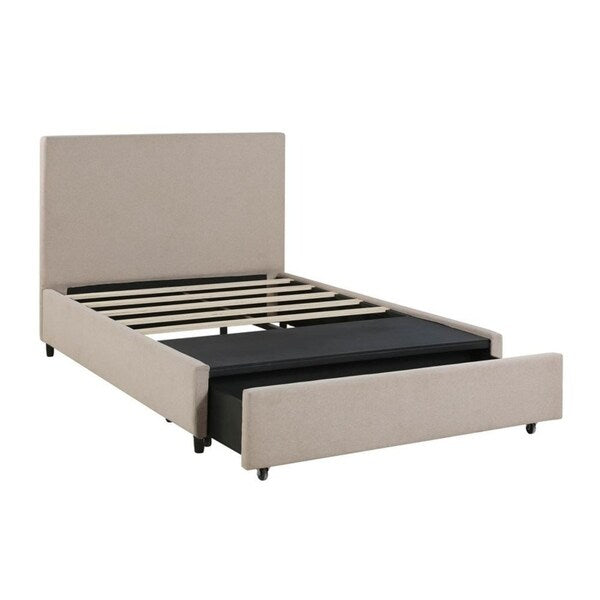 Edgar Beige Storage Bed Full