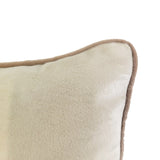 Edie At Home 'Chill Out' Embroidered Typography Decorative Pillow 8x16 Cream/Taupe