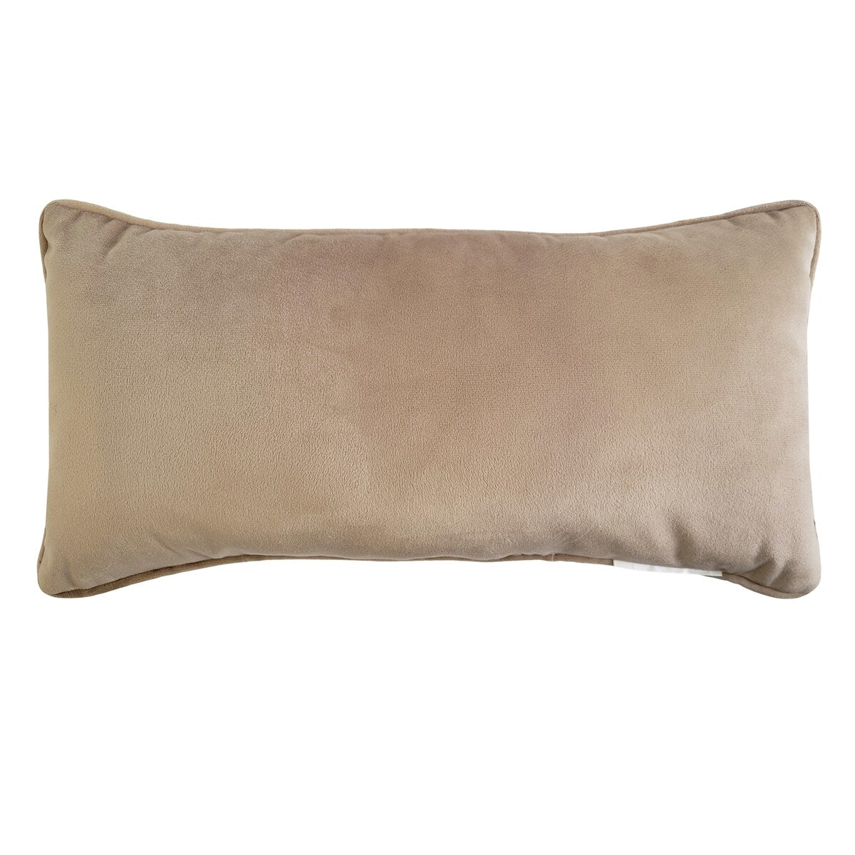 Edie At Home 'Chill Out' Embroidered Typography Decorative Pillow 8x16 Cream/Taupe