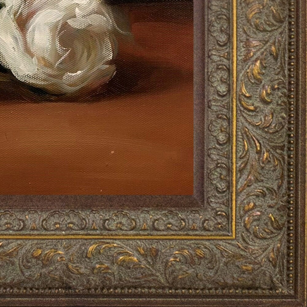 La Pastiche Edouard Manet 'Branch Of White Peonies With Pruning Shears' Hand Painted Oil Reproduction