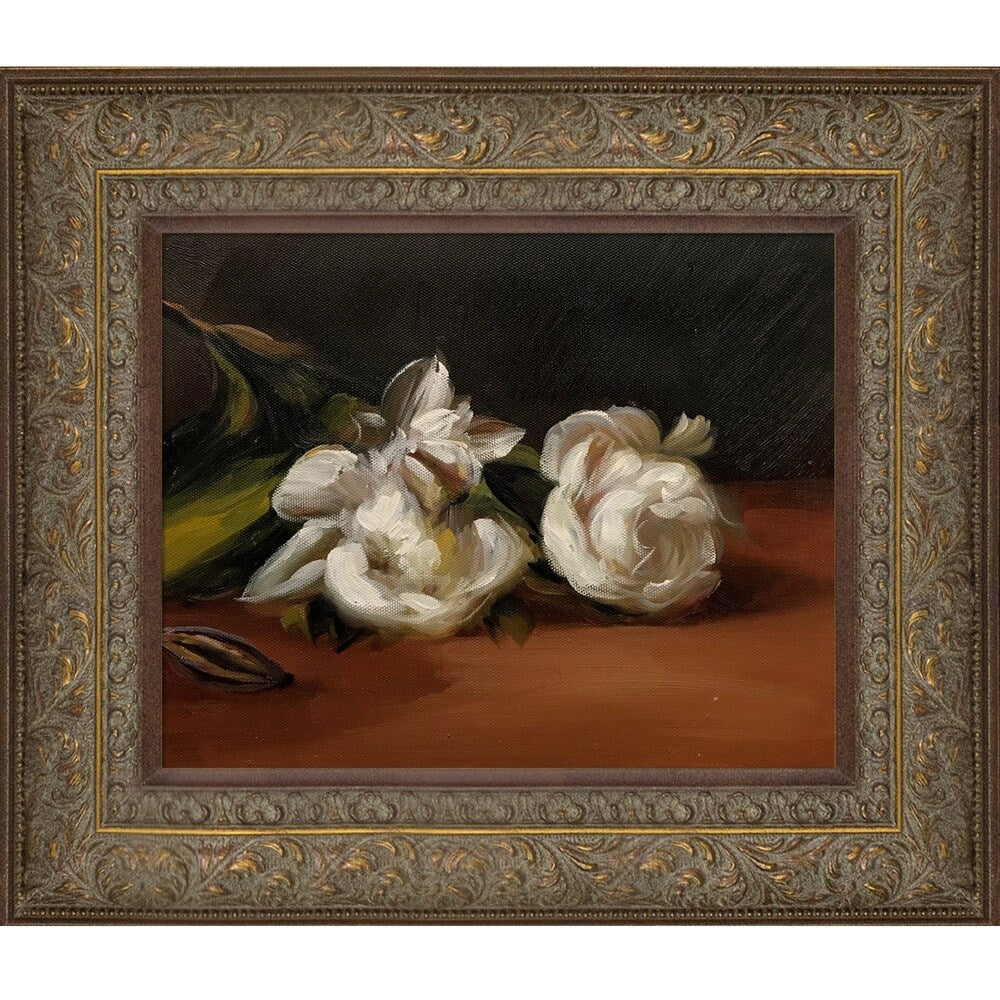 La Pastiche Edouard Manet 'Branch Of White Peonies With Pruning Shears' Hand Painted Oil Reproduction