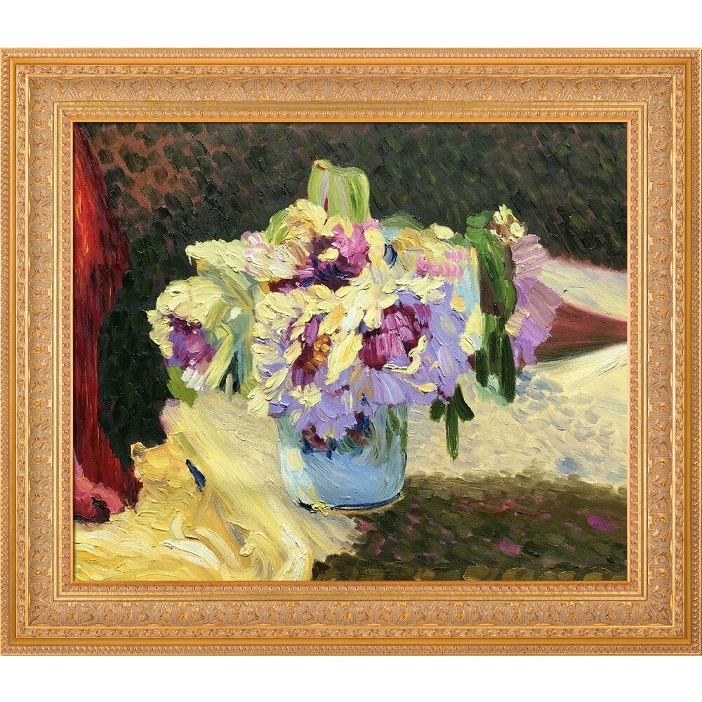 La Pastiche Edouard Vuillard 'Vase of Flowers' Hand Painted Oil Reproduction