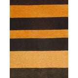 EeCarpetGallery Bohemian Black/Beige/Cream/Dark Brown/Dark Orange Wool Kilim Hand-woven Rug (4'11 x 6'7)
