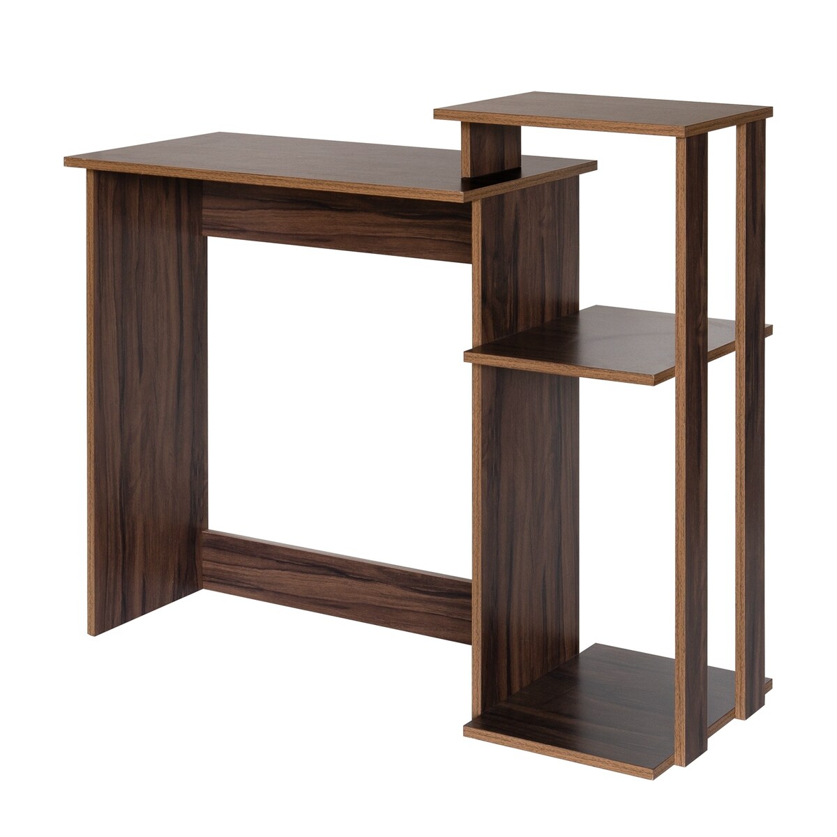Efficient Home Laptop Notebook Computer Desk with Square Shelves