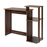 Efficient Home Laptop Notebook Computer Desk with Square Shelves