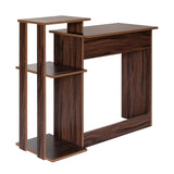 Efficient Home Laptop Notebook Computer Desk with Square Shelves