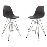 Eiffel Chrome (27") - 41”Hx21”Wx21”D