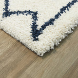 Eila Geometric Southwestern Shag Area Rug