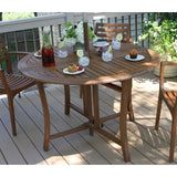 Eilaf 48" Round Eucalyptus Folding Table