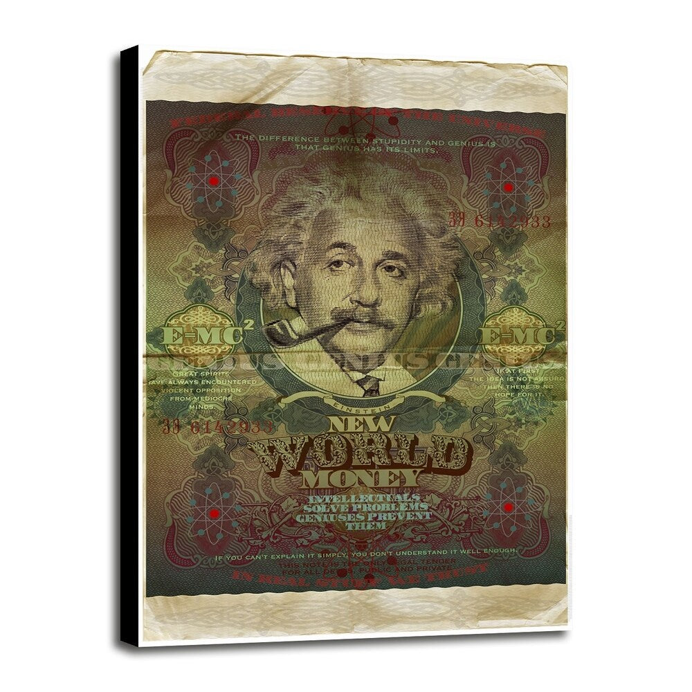 Einstein-VALBOC139186 Print 40"x26.5" by Val Bochkov
