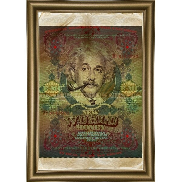 Einstein-VALBOC139186 Print 40"x26.5" by Val Bochkov