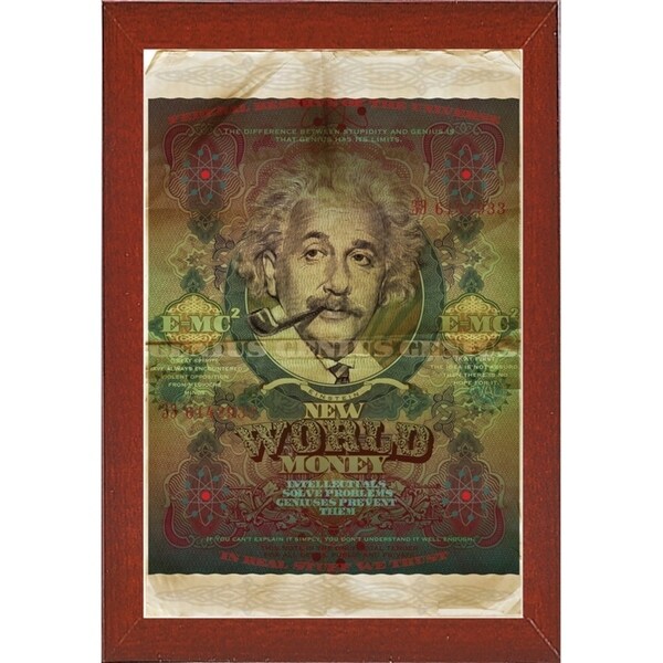 Einstein-VALBOC139186 Print 40"x26.5" by Val Bochkov