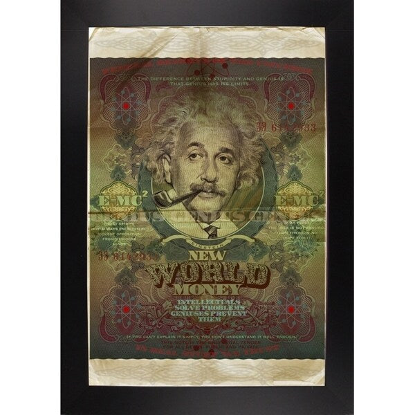 Einstein-VALBOC139186 Print 40"x26.5" by Val Bochkov