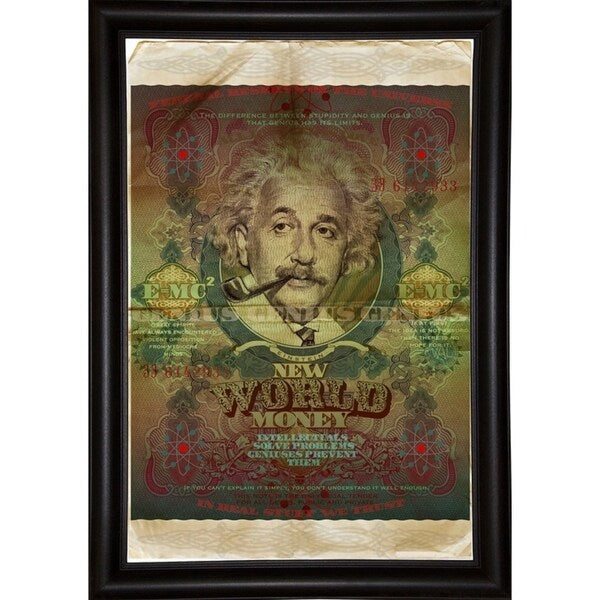 Einstein-VALBOC139186 Print 40"x26.5" by Val Bochkov