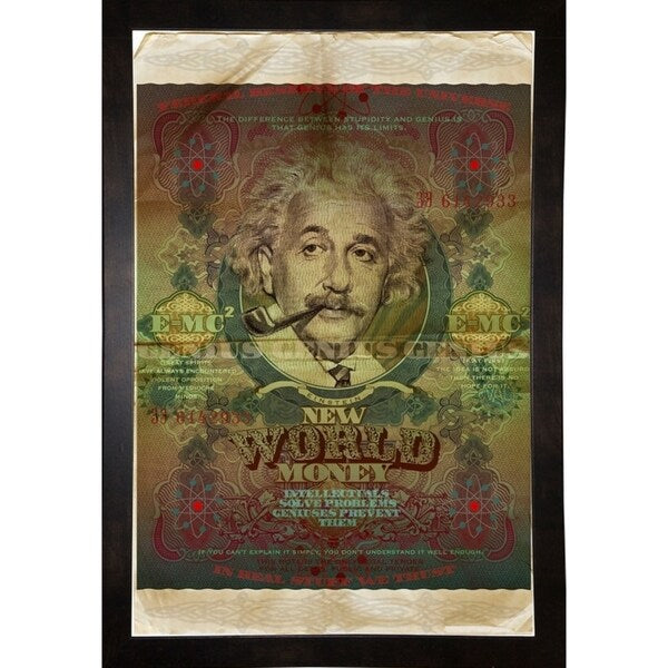 Einstein-VALBOC139186 Print 40"x26.5" by Val Bochkov