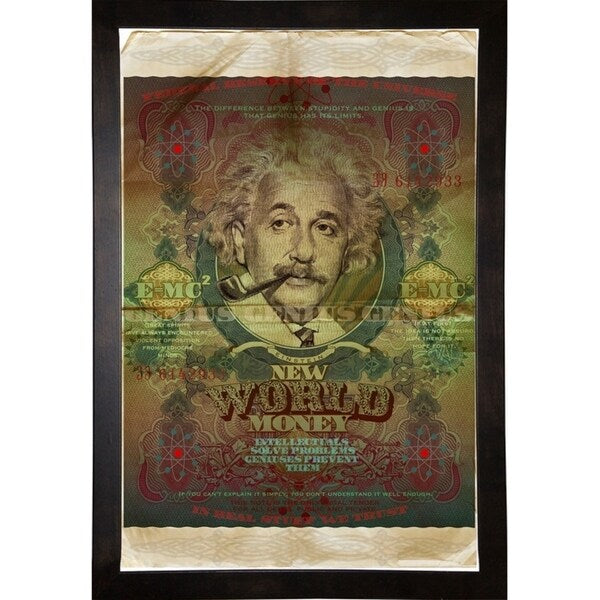 Einstein-VALBOC139186 Print 40"x26.5" by Val Bochkov