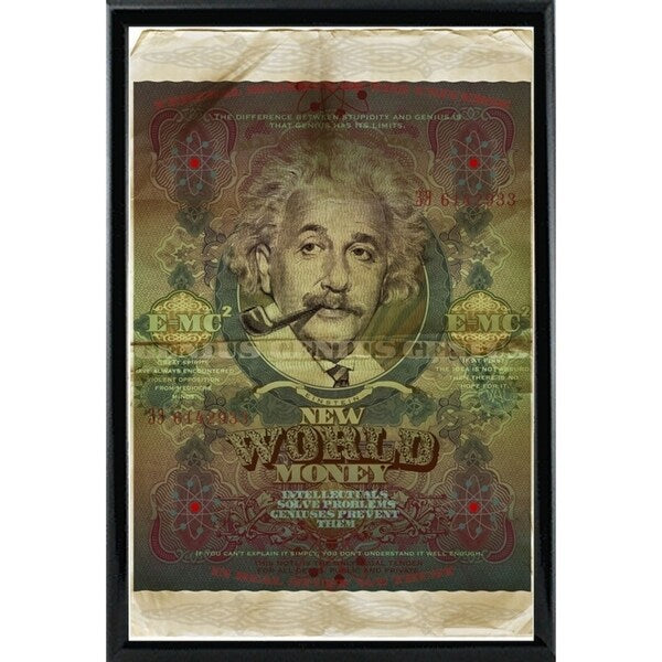Einstein-VALBOC139186 Print 40"x26.5" by Val Bochkov