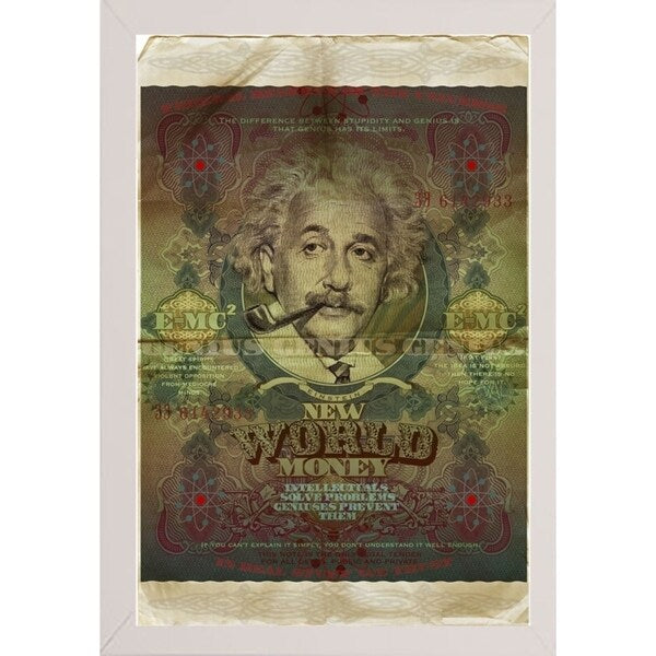 Einstein-VALBOC139186 Print 40"x26.5" by Val Bochkov